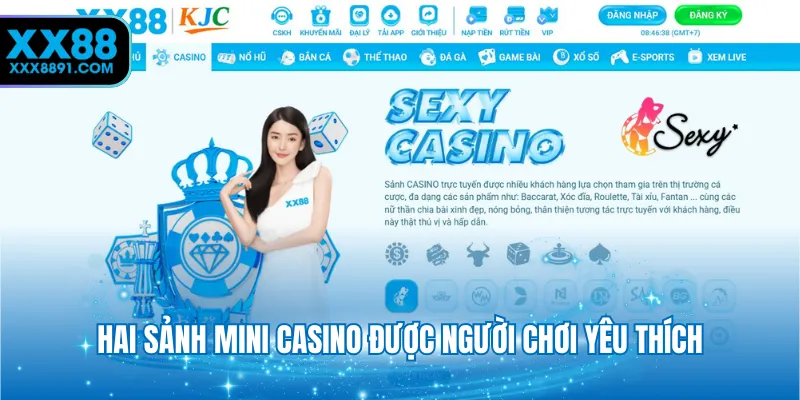 Hai sảnh casino được nhiều người chơi yêu thích